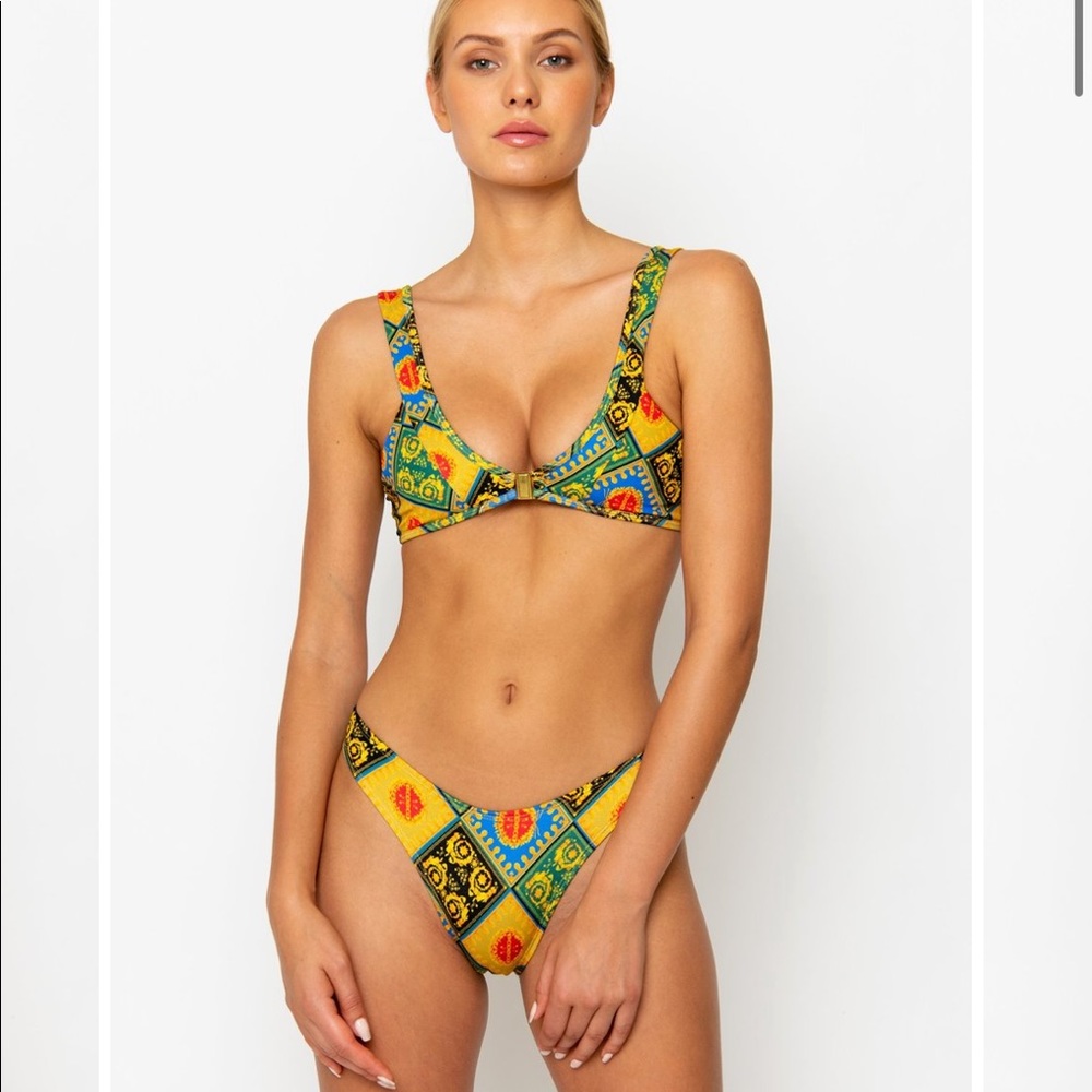 Sommer Swim MAYA BAROQUE - HIGH LEG BIKINI BOTTOMS